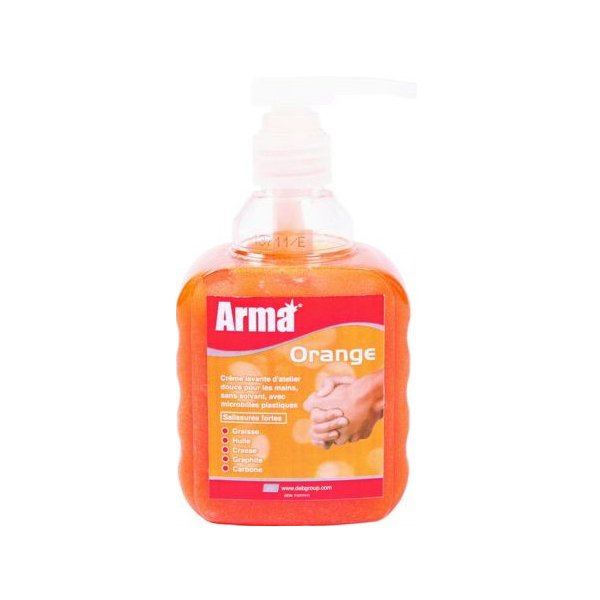 arma orange savon atelier 6 flacons pompe 450 ml