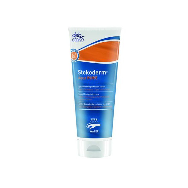 crème de protection mains avant travail stokoderm aqua pure