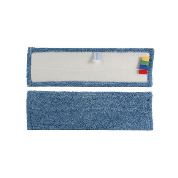 frange microfibre bleue eco+ velcro rectangulaire