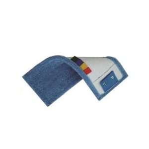 frange microfibre bleue micro+ languettes, poches, Œillets