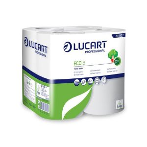 lucart eco 8 papier toilette compact en rouleau