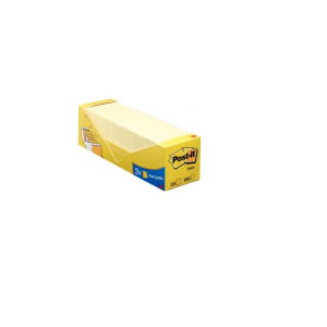 Boîte de 24 blocs 100 post-it jaune format 76 x 76 mm|label PEFC