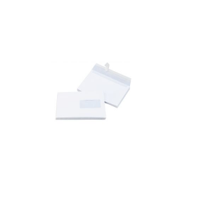 500 enveloppes blanches c5 162 x 229 mm avec fenêtre et bande de protection