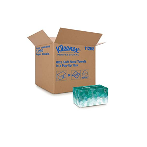 essuie-mains kimberly ultra soft carton de 18 boîtes distributrices