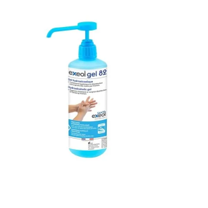 Gel hydroalcoolique Exeol Gel 82 - Flacon pompe 500 ml