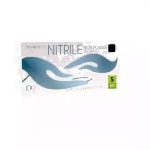 Gants Nitrile Noir Non Poudrés Taille S Bte 100