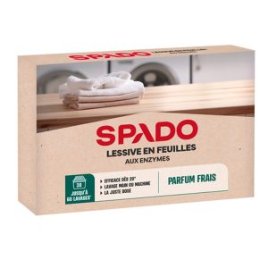 lessive en feuilles spado 60 lavages de 4,5 kg