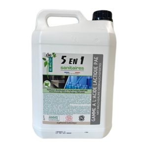 Nettoyant Désinfectant Sanitaires Acide Lactique 5L
