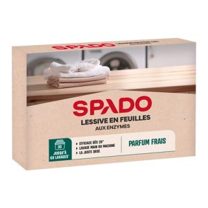 Feuilles de lessive écologiques Spado, boîte de 30
